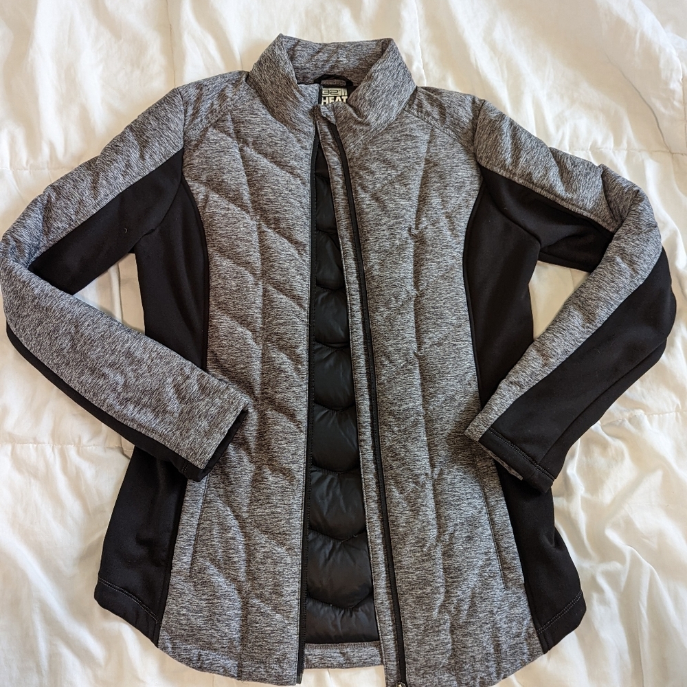 32 Degree Heat grey and black jacket. Size s